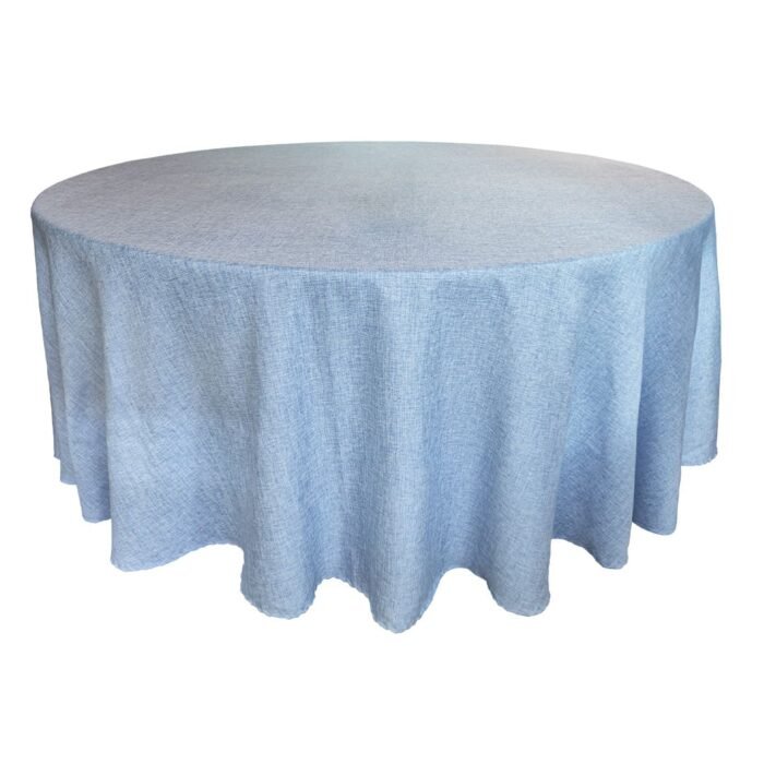 Mantel Redondo Azul Cielo