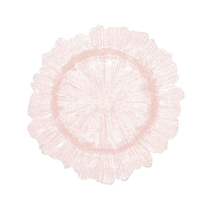 Plato Base Rosa Nacarado