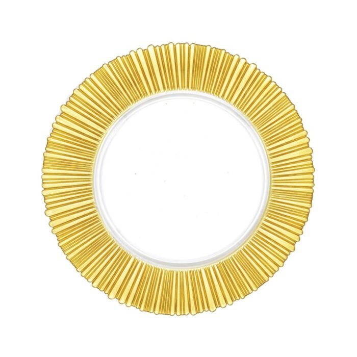 Plato Base Orilla Dorada