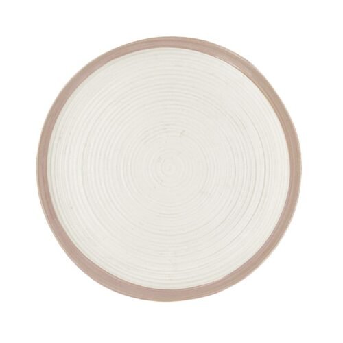 Plato Base Elena Filo Rosa Pastel