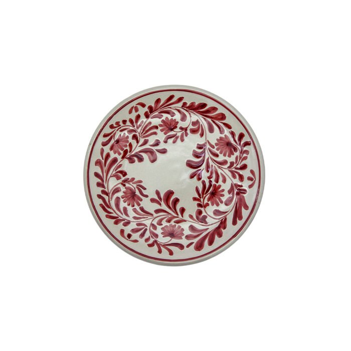 Plato Postre Pensamientos Rojo
