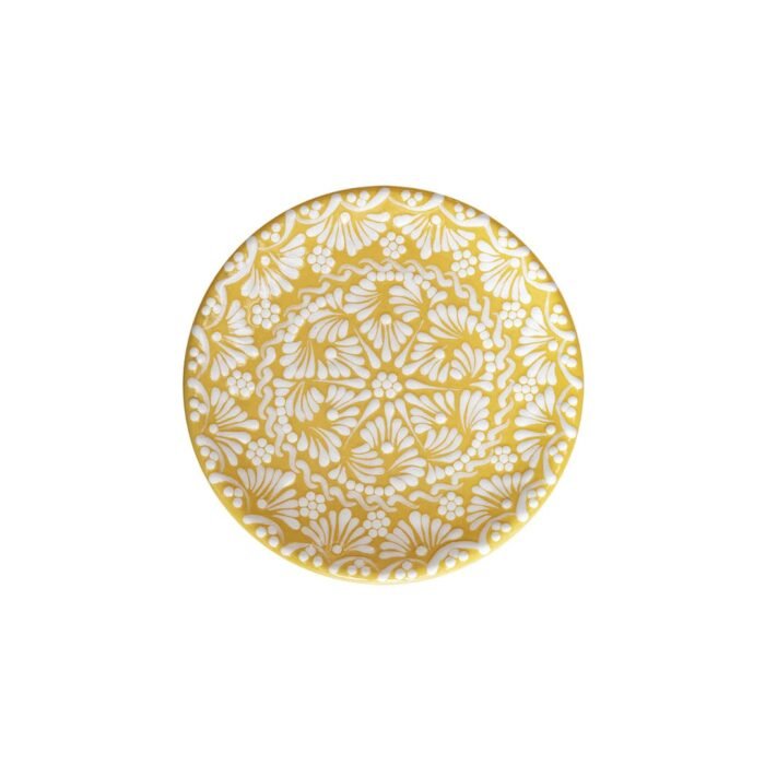 Plato Postre Talavera Amarillo