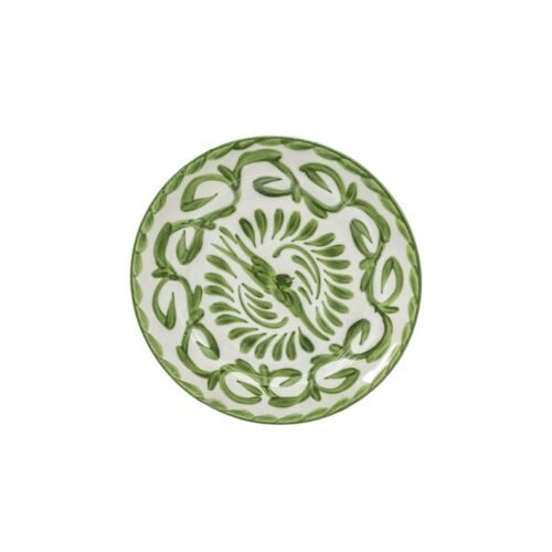 Plato Postre Talavera Verde