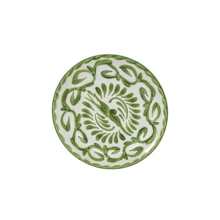 Plato Postre Talavera Verde