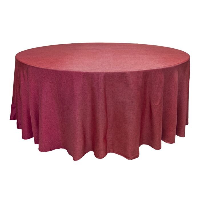 Mantel Redondo Rojo