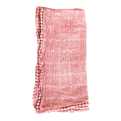 Gause Pompón Rosa Pastel