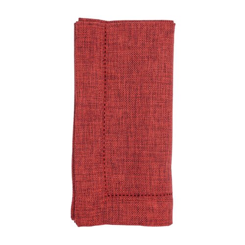 Lino Vintage Rojo Quemado