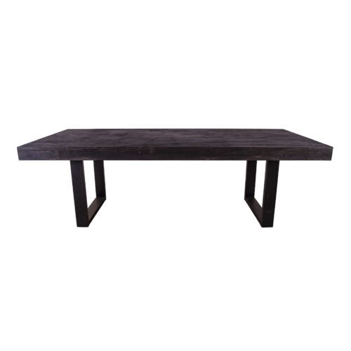 Mesa madera negra rectangular